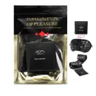 Bijoux Indiscrets Instruments of Pleasure set – red – vibrating ring, satin mask & ties — Photo 1