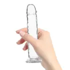Addiction Crystal Addiction läbipaistev vertikaalne dildo – 18 cm (7″) – läbipaistev — Foto 5