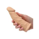 Вибрирующая насадка на член 17.25 cm (7″) – телесный — Фото 5