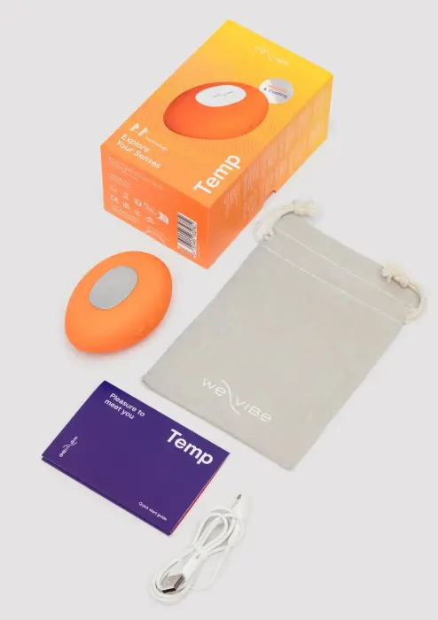 Temp sildošais un dzesējošais vibrators – 16 cm (6.3″) – oranžs Foto 8