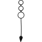 OHMAMA Silicone System Набор из 3-в-1 анатомических колец и пробки – 34 см – Черный — Фото 2