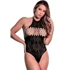 Magic Silk bezšuvju bodijs ar kakla siksniņām – melns – One size — Foto 3