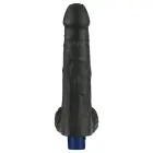 REAL SOFTEE Uzlādējams vibrējošs dildo – 23 cm (9″) – Melns Foto 6