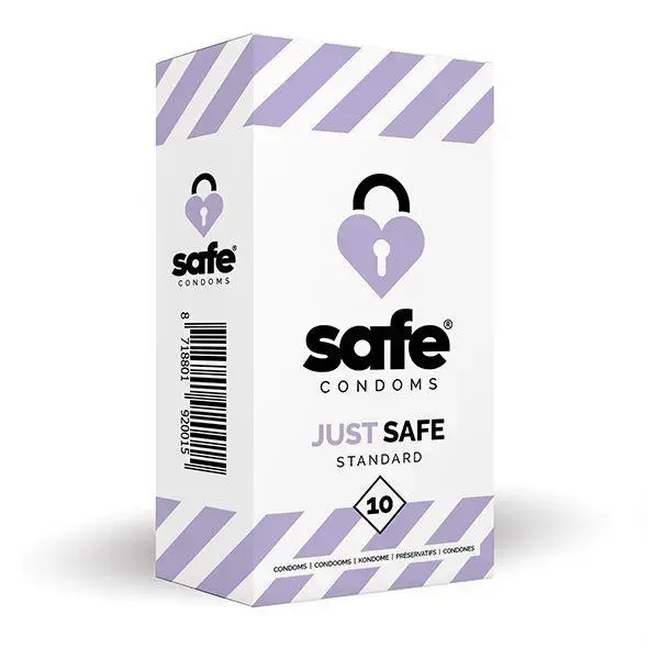 SAFE Just Safe Standard Condoms – 10 pcs