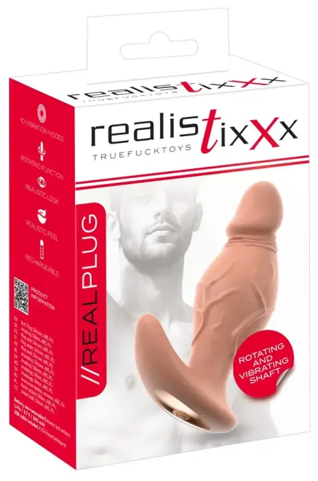 Realistixxx Rotating Plug – rotējošais anālais spraudnis – silikons
