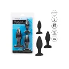 Silicone Anal Exerciser Kit – 3-Piece Set – Black — Photo 5