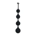Silicone Waterdrop Anal Balls - XXL - Black Photo