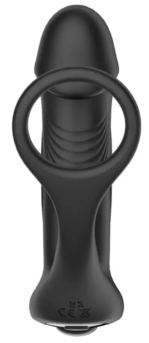 Вибрирующий анальный зонд с функцией толчков – 10 функций Фото num