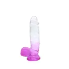 Kiotos Cox värviline dildo – 21.5 cm (8.5″) – Läbipaistev/Lilla — Foto 3