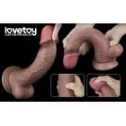 LoveToy Dual Layered Platinum Silicone Cock – realistic dual-layer dildo – silicone – 26.7 cm — Photo 19