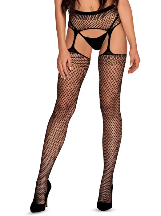 S815 Mesh Bodysuit – Black – S/M