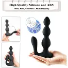 Remote Silicone Anal Beads – Black Photo