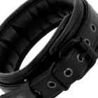 Darkness Black Adjustable Collar with Chain Leash — Photo 3