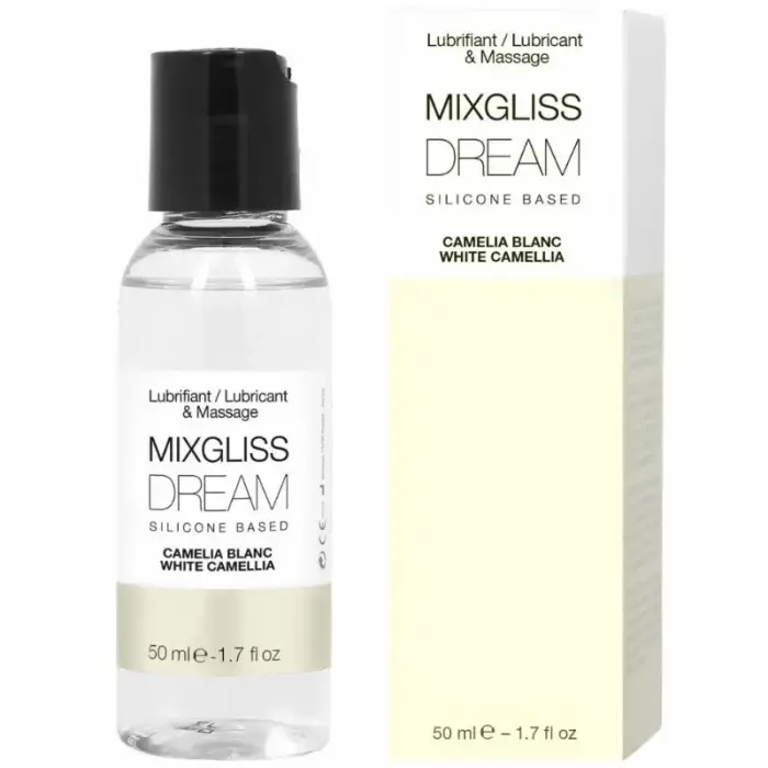 Mixgliss Dream White Camelia Silicone Lubricant & Massage Gel – 50 ml