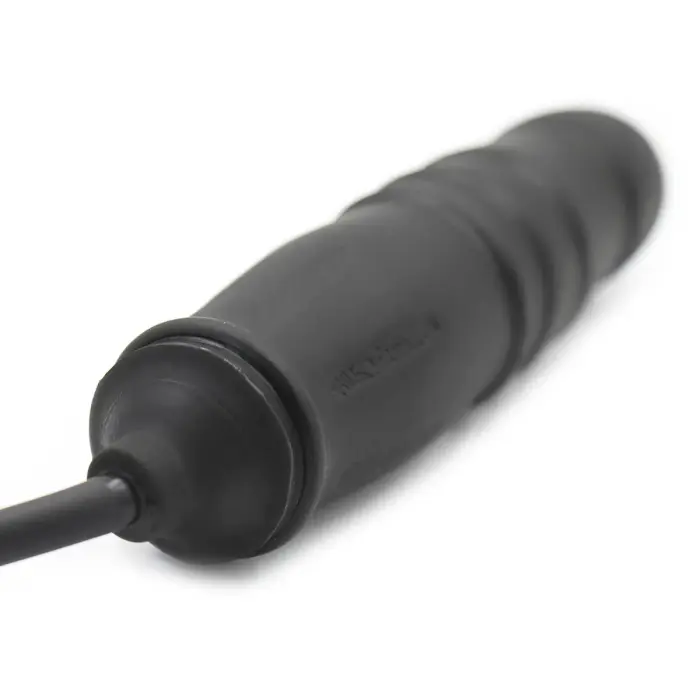 Liels rievots piepūšams dildo – 23+ cm – Melns Foto 7