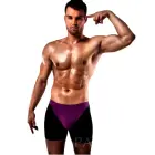 Passion Boxer 009 – men's boxer briefs – lilac/black – S/M — Photo 1