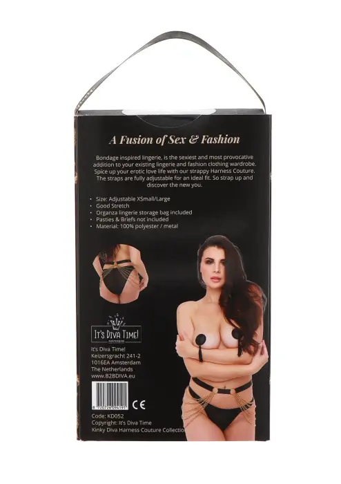 Luxury Chain Belt – Black – One Size Photo