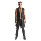 RMMarco001 Wetlook Vest with Silver Zipper – Black – M — Photo 5