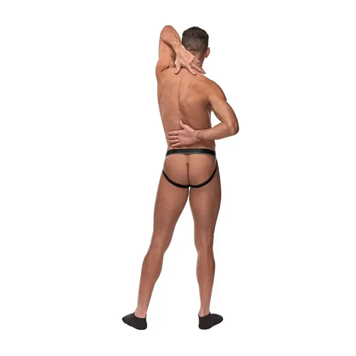Male Power Boneyard Cock Ring Jock – Burgundy – L/XL