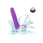 Rotējošs un kustīgs silikona dildo – 18 cm (7″) – Violets — Foto 7