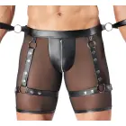 Svenjoyment Bondage – men's harness pants set with chest harness and 4 restraints – black – L — Photo 6