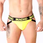 Macho MX25A – lycra jockstrap with open back – yellow – XL — Photo 1