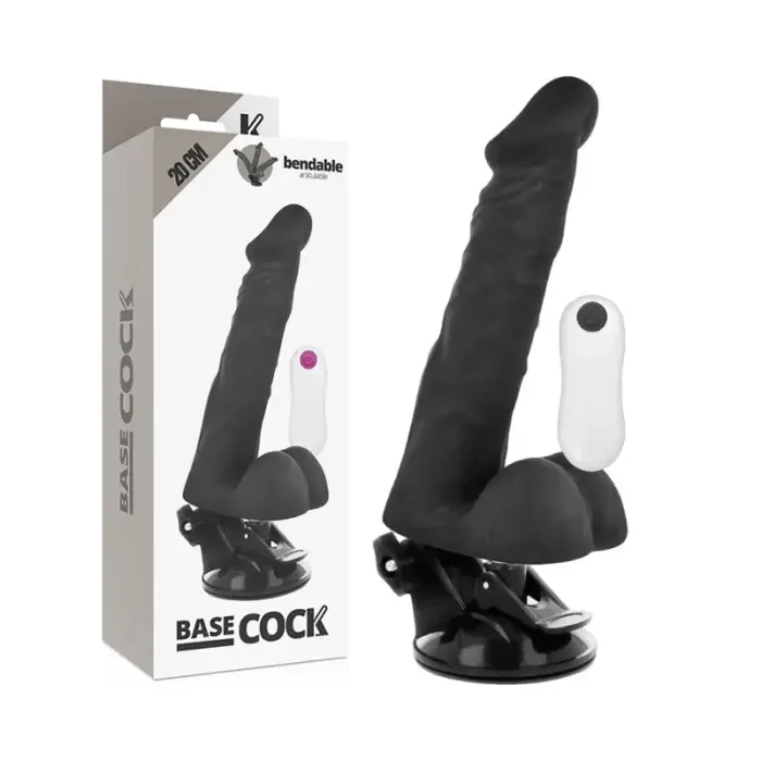 BASECOCK гибкий вибратор – 20 см (7.9″) – черный