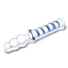 Glas Twister kahepoolne klaasist dildo – 23.5 cm (9.3″) – läbipaistev — Foto 4
