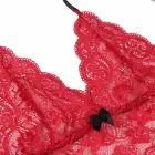 Subblime 953898 комплект сорочки и трусиков из шелка и кружева – красный – S/M — Фото 10