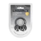LEVELZ Liquid Silicone Double Weighted Cockring – Black — Photo 1