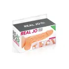 Reālistisks dildo ar kustīgu priekšādiņu un sēkliniekiem – 20 cm (8″) – miesas krāsa — Foto 3