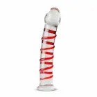 Gildo Model 15 stiklinis dildo – 20 cm (8″) – raudonas — Nuotrauka 1