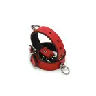 Leather Handcuffs Mini O-Ring – Red — Photo 3