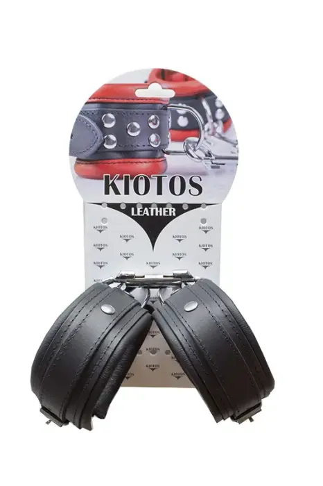 Leather Anklecuffs Black - 5 cm Photo