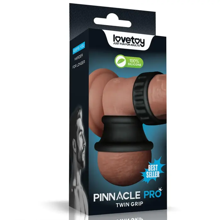Pinnacle Pro Twin Grip Stretcher – silicone – blue – two-segment