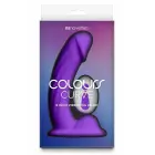 COLOURS CURVE – lenktas vibratorius – 10 rėžimų, nuotolinis valdymas, silikonas – violetinis – 15 cm — Nuotrauka 1