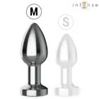 Intense вибрирующая металлическая анальная пробка M – 7.7 cm – цветной — Фото 6