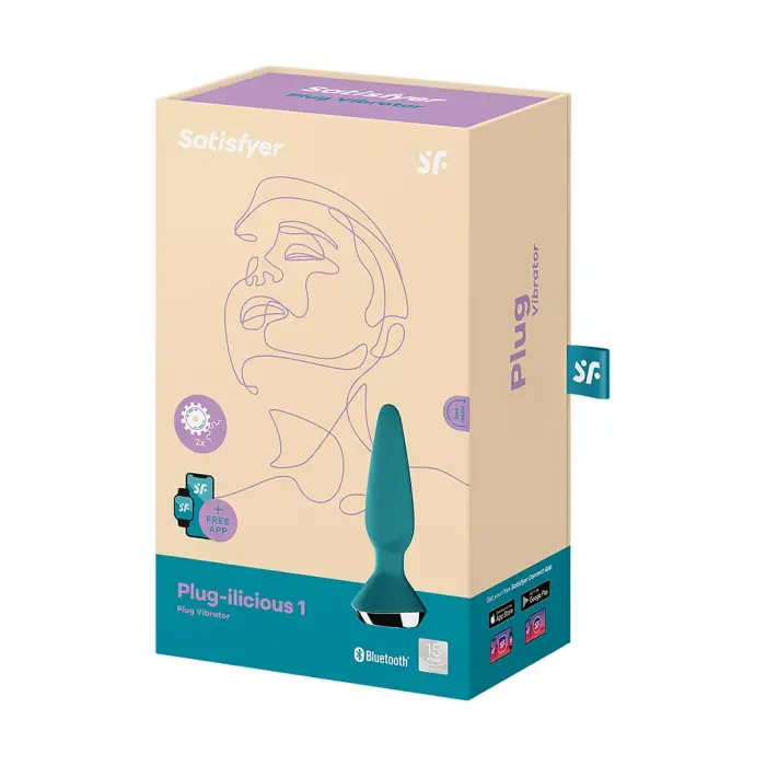 Plug-ilicious 1 Vibrating Butt Plug – 18–20 cm – Blue