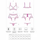 LivCo Corsetti NAHIR LC 20214 burgundiapunane satiinist pesukomplekt – S/M — Foto 4