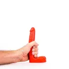 All Red realistiškas dildo su tekstūra – 20 cm (8″) — Nuotrauka 6