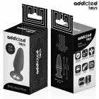 Addicted Toys silikoninis analinis kištukas S su dekoratyviniu akmeniu – 8.8 cm – Juodas — Nuotrauka 6