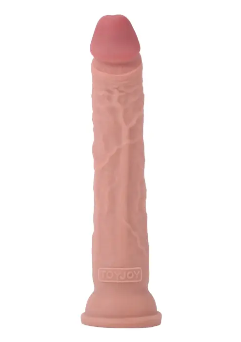 TOYJOY Deluxe divslāņu dildo – 30 cm (12″) – miesas krāsa