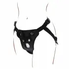 Get Real Pleasure Harness – adjustable strap-on harness with 3 silicone rings – black — Photo 5