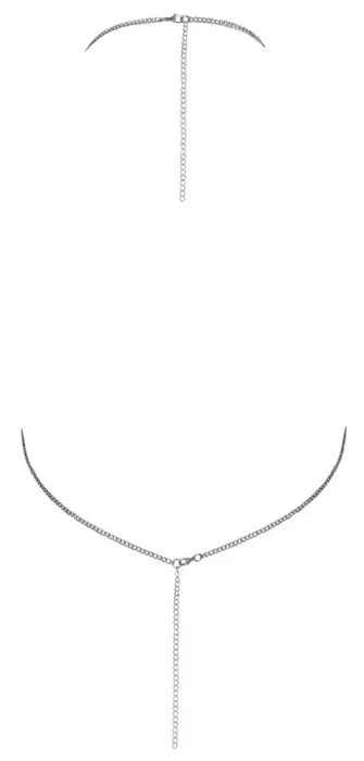 Cottelli Metal Halter Top – Silver Photo