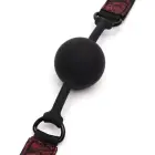 Fifty Shades of Grey Sweet Anticipation Adjustable Silicone Ball Gag – Black/Red — Photo 3
