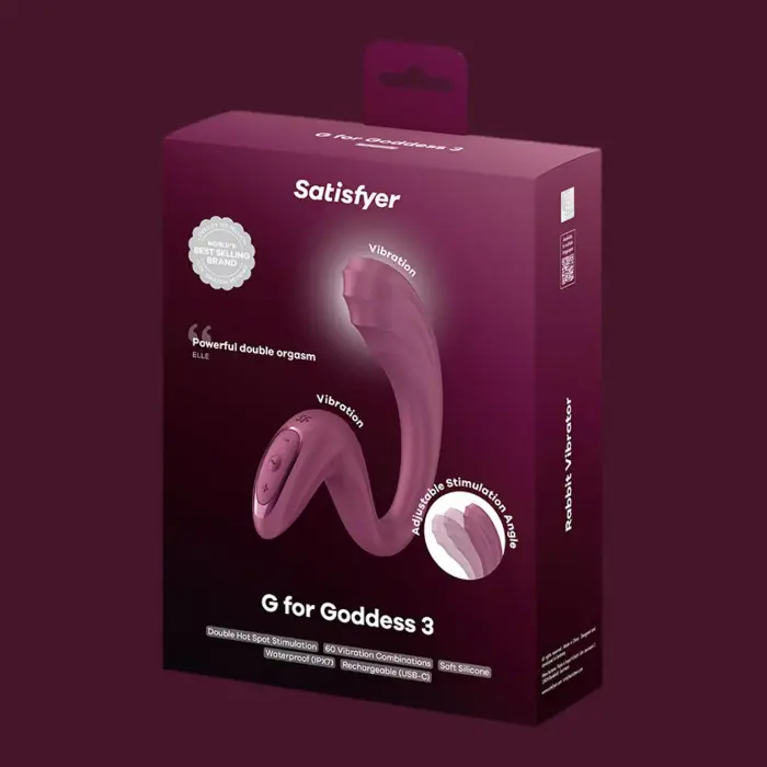 Вибратор для точки G Satisfyer G for Goddess 3 – бордовый