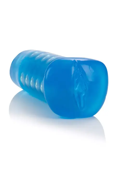 Basic Essentials Beaded Masturbator – Blue