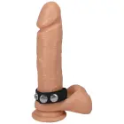 The Silicone 5 Snap Cock Ring – Black — Photo 2
