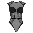 Cottelli LINGERIE nėrinių bodis su kristalais – juodas – L/XL — Nuotrauka 6