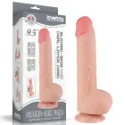 Sliding Skin Dual Layer Dildo – 24 cm (9.5″) – Flesh — Photo 1